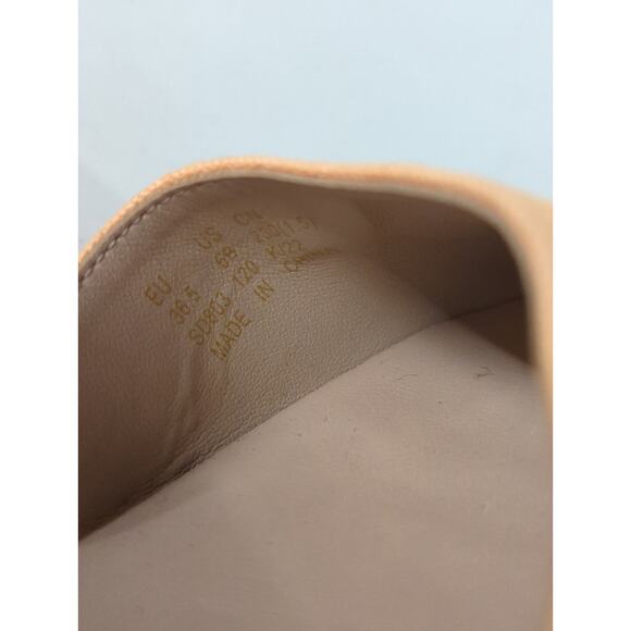 new Stuart WEITZMAN sz 6 orange mango wedge heel espadrille jewel strap - Picture 7 of 8